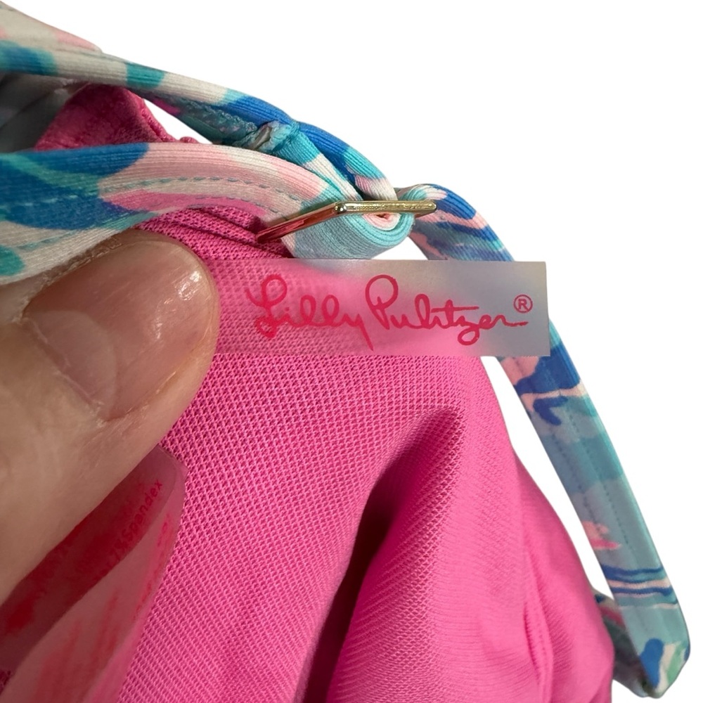 Lilly Pulitzer Women's Brenta Tankini Cabana Cocktail‎ Blue Ibiza Swim Top Sz  6 - Picture 4 of 8